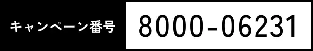 キャンペーン番号 8000-06231