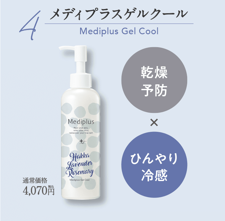4メディプラスゲルクール Mediplus Gel Cool 乾燥予防xひんやり冷感 通常価格4,070円