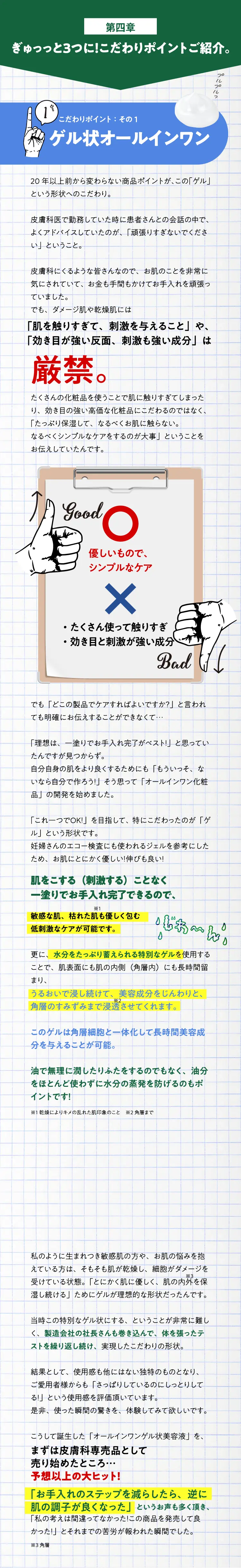 第四章ぎゅっっと3つに！こだわりのポイントご紹介。